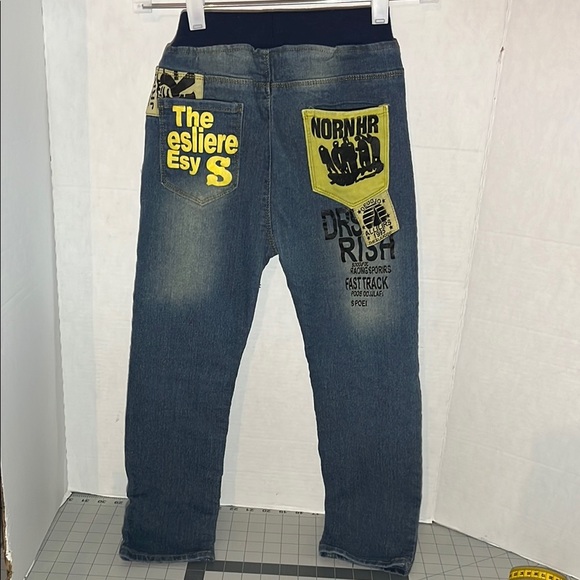 Blue Classic Jeans with Natural Fading - Picture 6 of 11